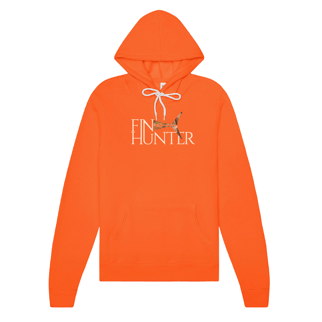 Camo Marlin Rack Hoodies - Orange - Fin Hunter, LLC