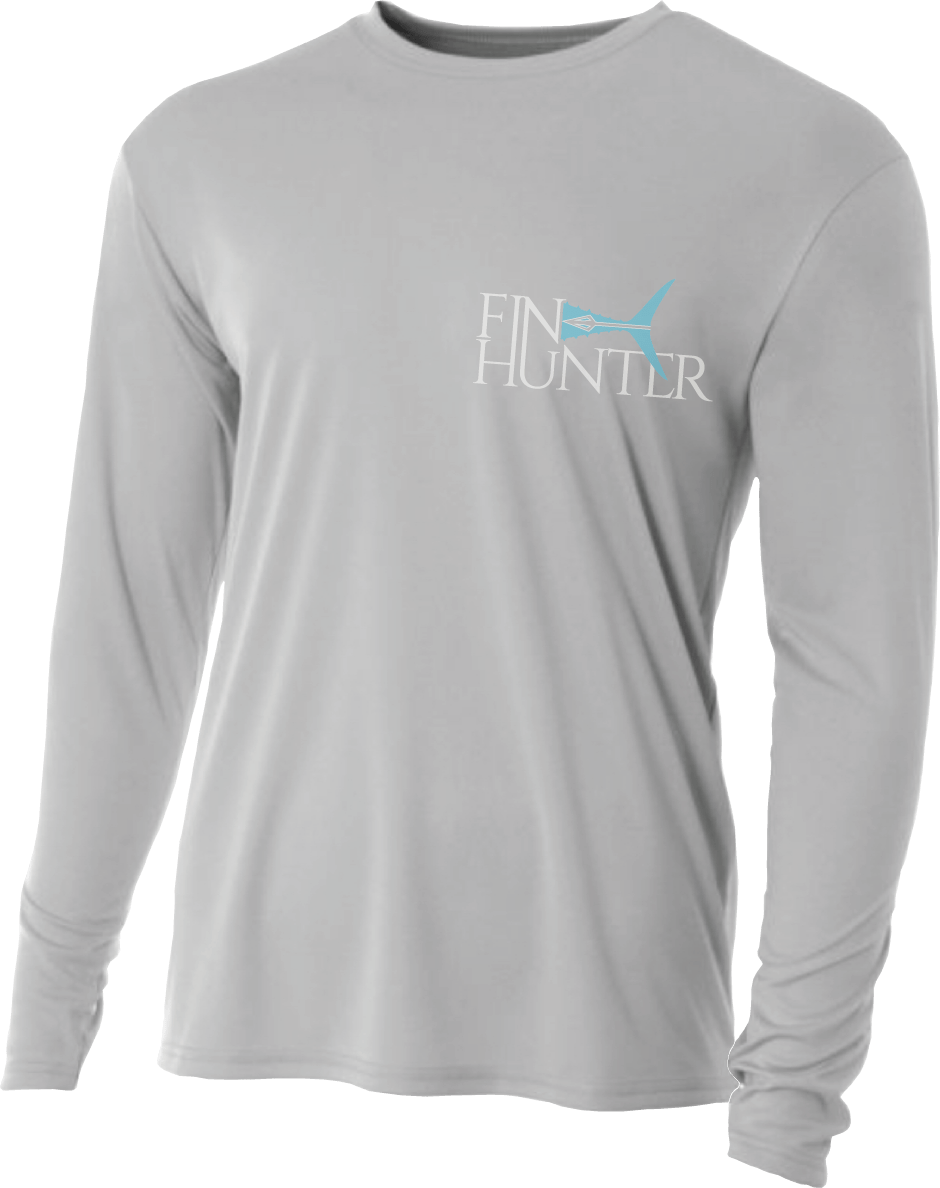 "The Tail" Blue Camo Sun Shirt - Fin Hunter