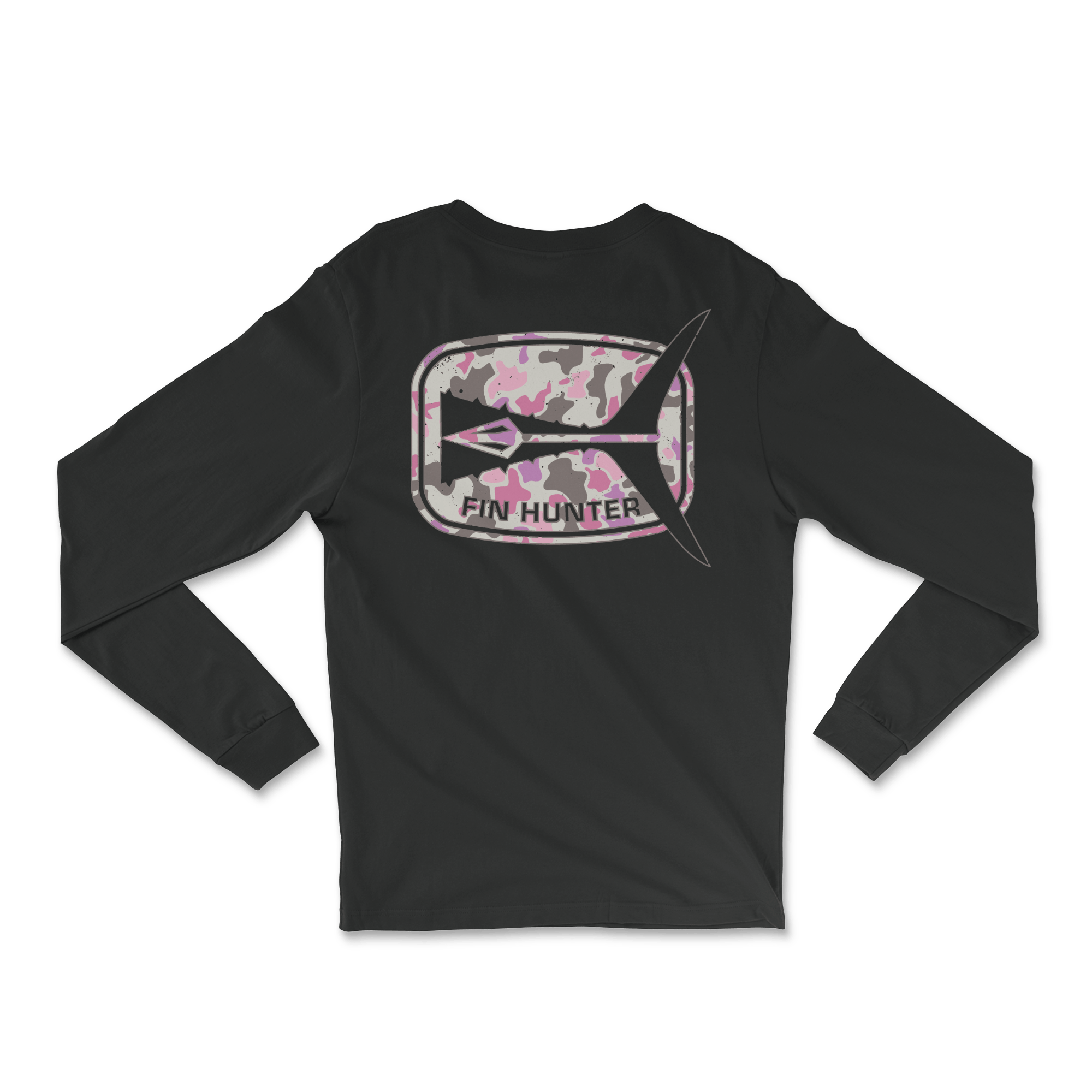 "The Tail" - Pink Camo - L/S - Fin Hunter