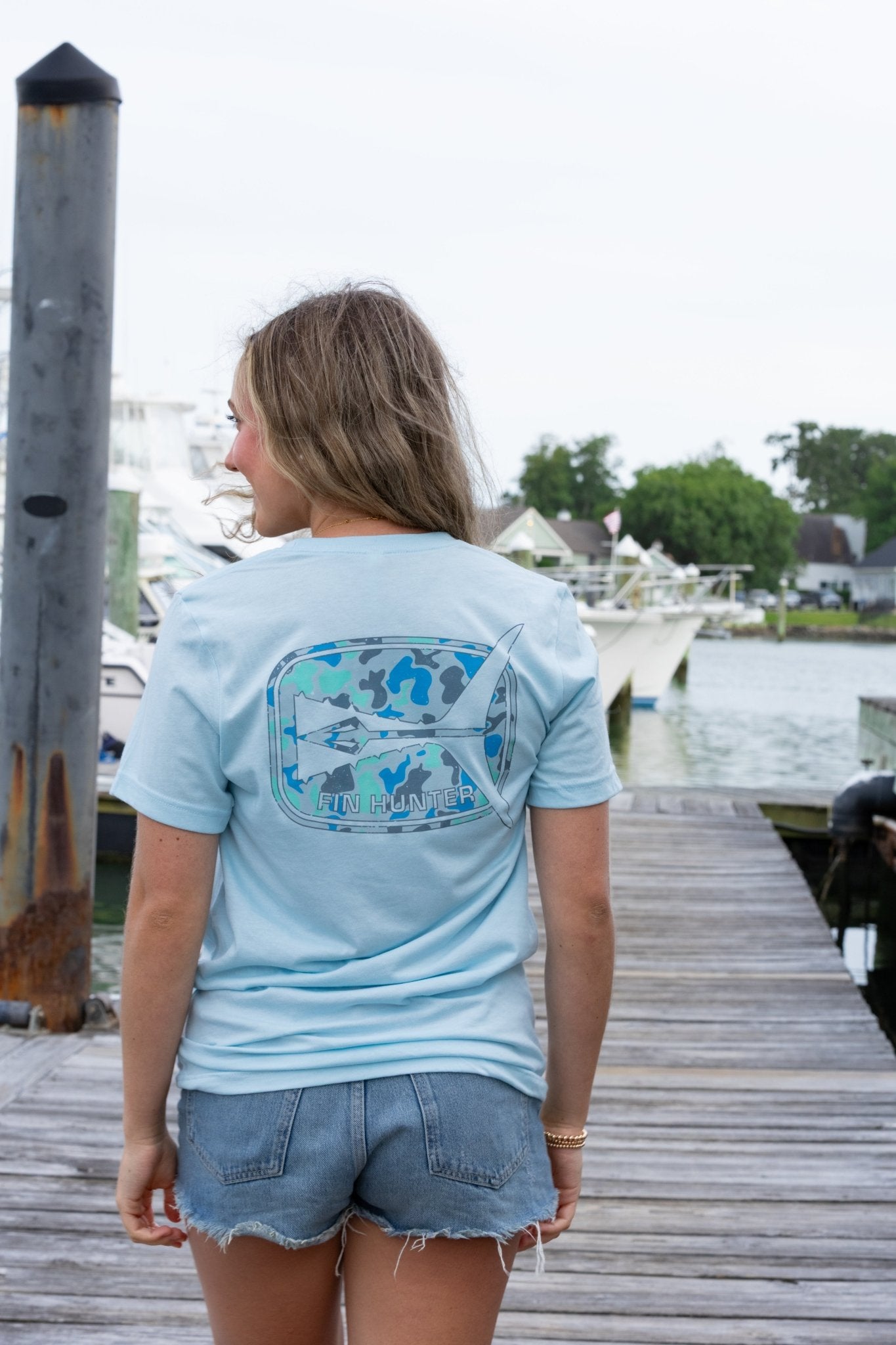 "The Tail" - Blue Camo - Fin Hunter
