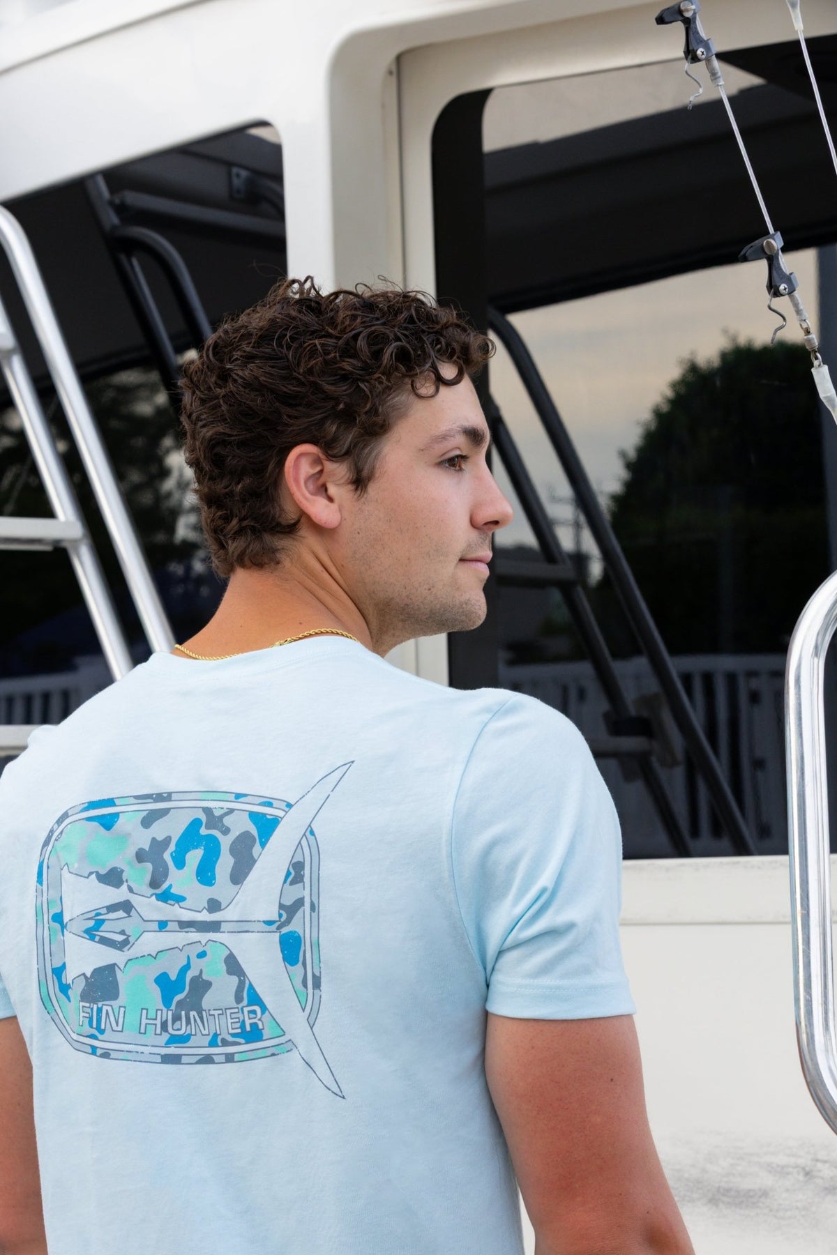 "The Tail" - Blue Camo - Fin Hunter