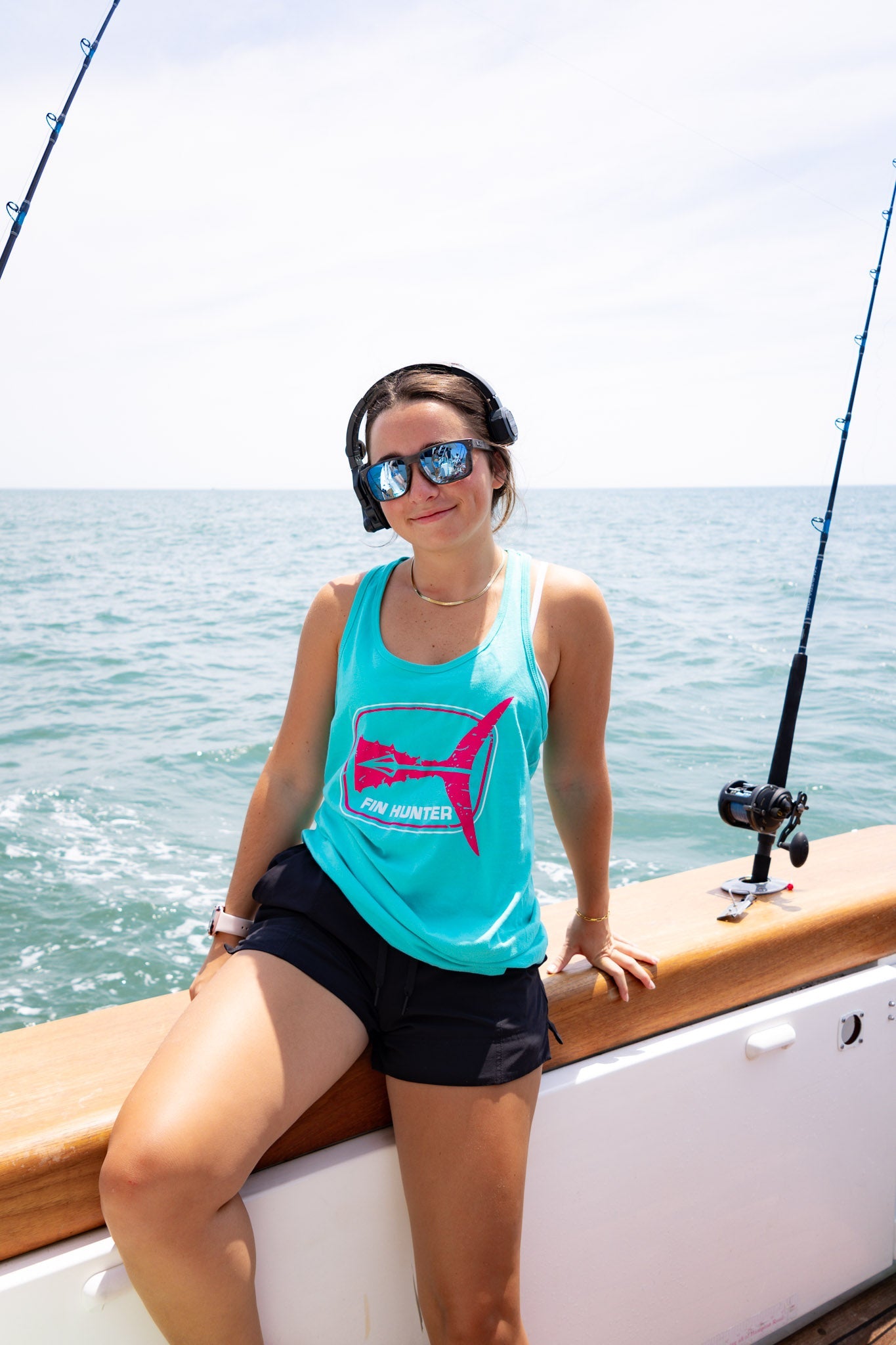 Women's Tuna Tail Racerback Tank - Fin Hunter